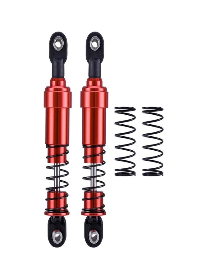 YSKMLOLP 75mm-115mm Big Bore Shocks, RC Crawler Shocks for 1/10 RC Crawler LCG Chassis Gspeed V3 Element Enduro SCX10 TRX4 Gamde R1 Comp Builds DIY (Red 85mm 2pcs) - Image 1